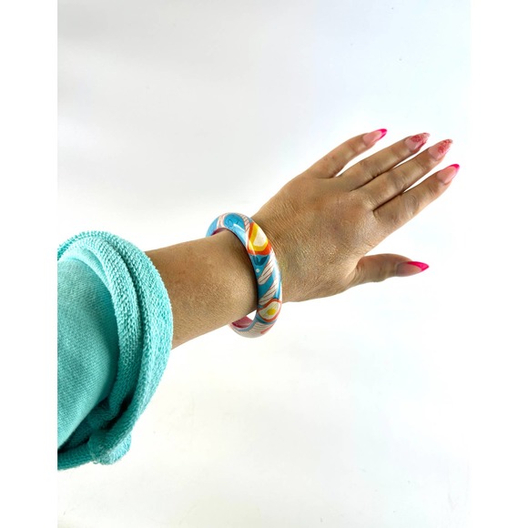 Vintage Native Haida "Hummingbird" Bracelet Signed By Artist Gordon White - Picture 8 of 12